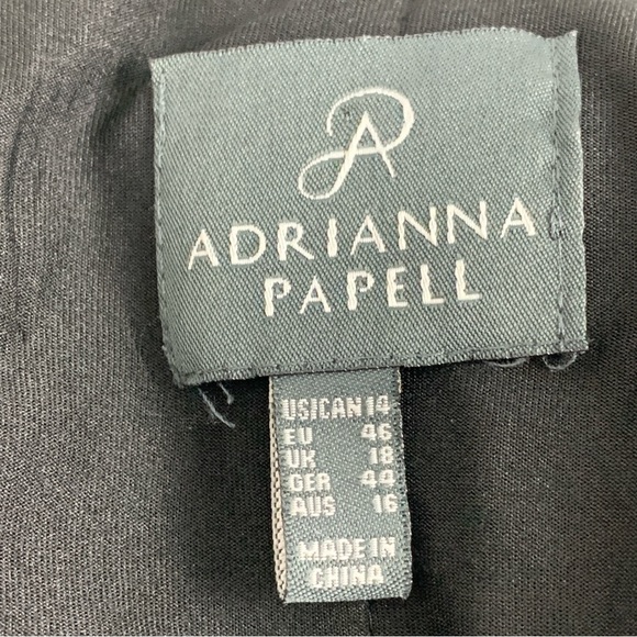 Adrianna Papell Black Cowl Neck Sheath Dress - Picture 7 of 9